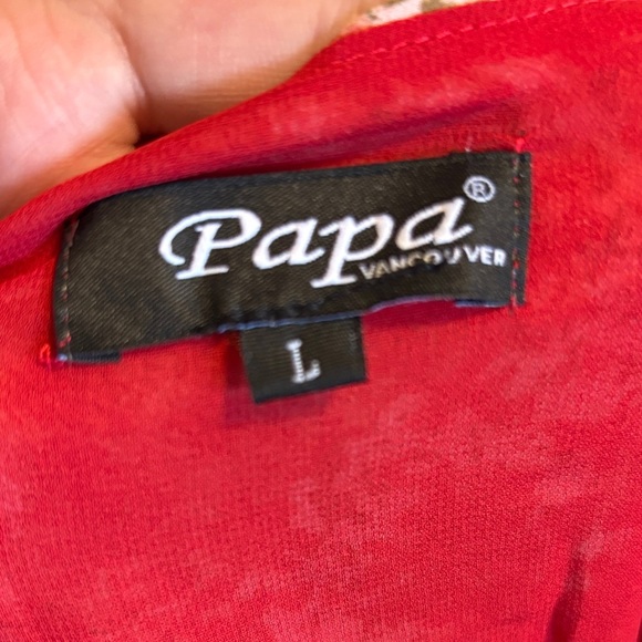 Papa Floral Red Blouse - Picture 2 of 2